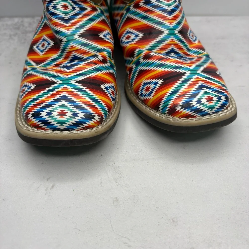 Twister Brynlee Western Boots Children 13 Brown Aztec Modern Cowgirl Festival